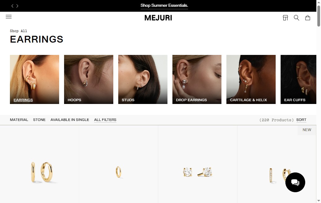 Mejuri PDP — Star Rating, Review Count, Verified Purchase Reviews with Photos